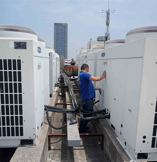 开福中央空调制热和不制冷系统维修方法